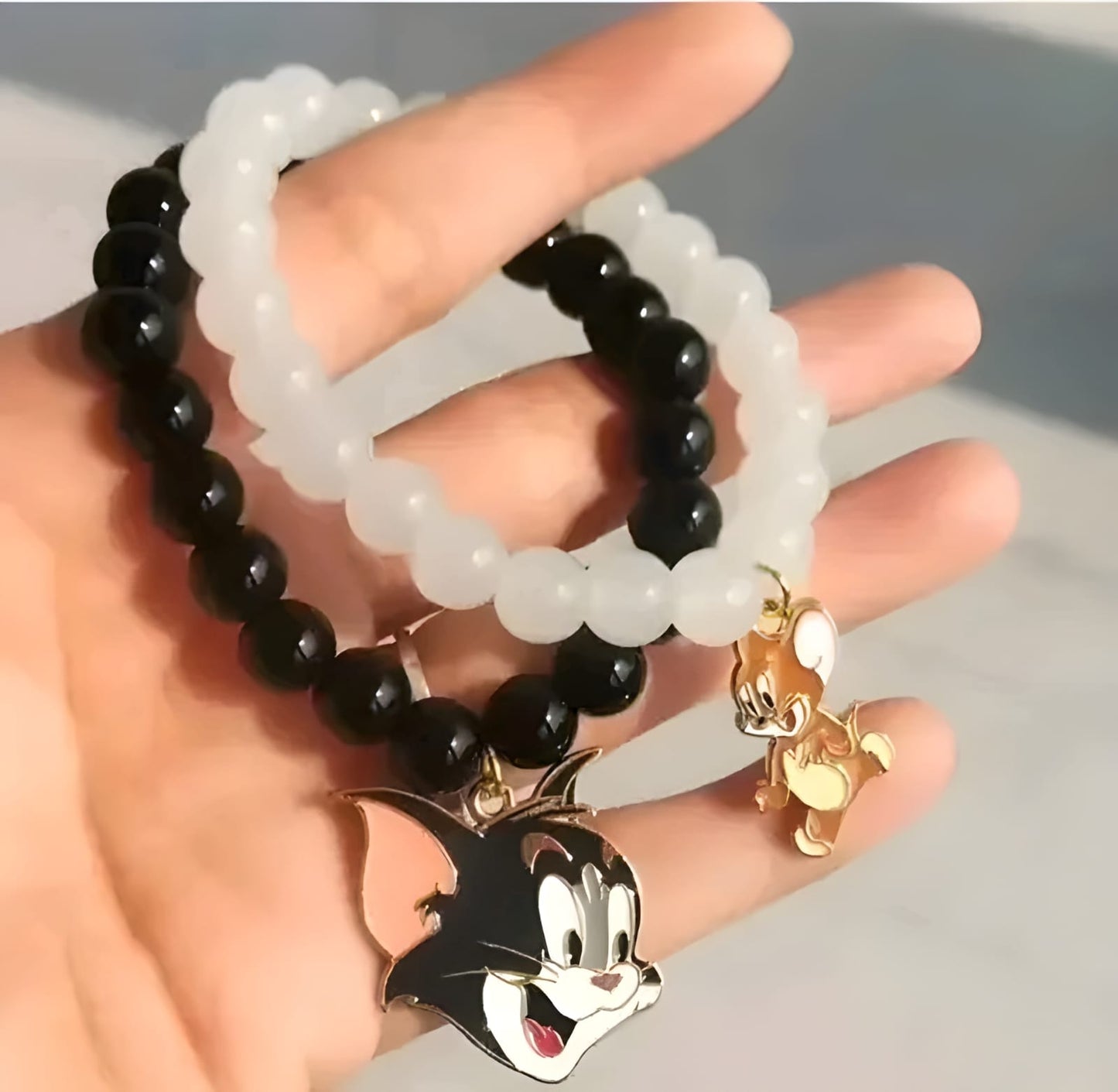 🐱🐭 Tom & Jerry Cartoon Charm Couple Bracelets